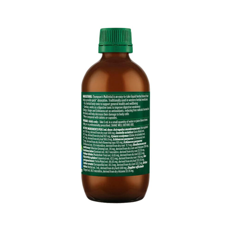 THOMPSONS MULTIVITAL ORAL LIQUID 200ML