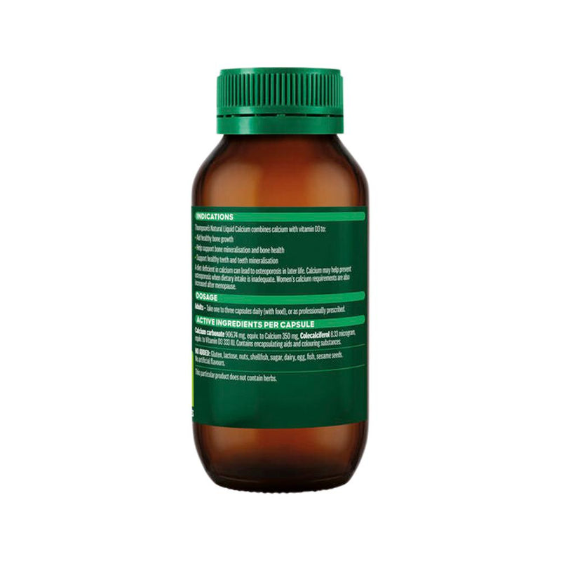 THOMPSONS NATURAL LIQUID CALCIUM 60C