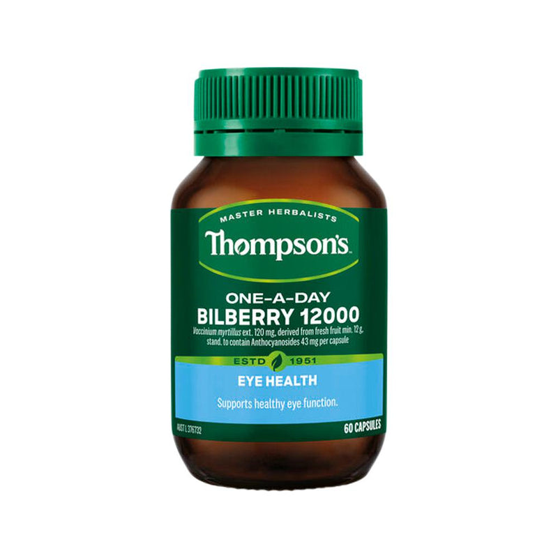 THOMPSONS ONE-A-DAY BILBERRY 12000 60C