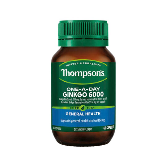THOMPSONS ONE-A-DAY GINKGO 6000 60C