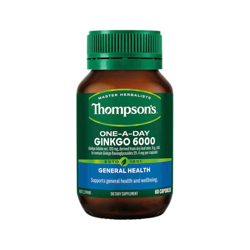 THOMPSONS ONE-A-DAY GINKGO 6000 60C