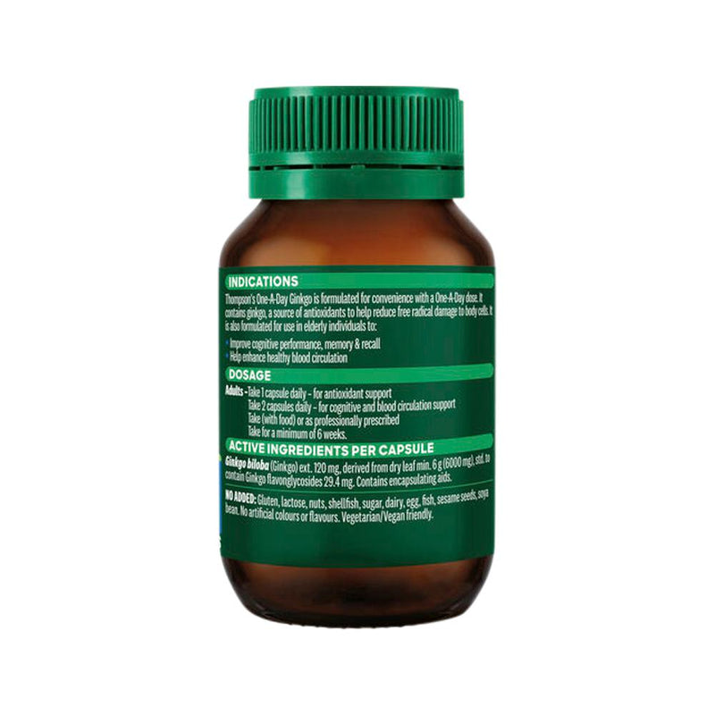 THOMPSONS ONE-A-DAY GINKGO 6000 60C