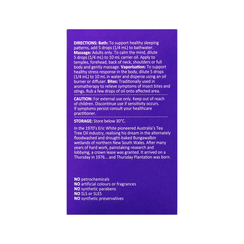 THURSDAY PLANTATION LAVENDER OIL 100% PURE 50ML