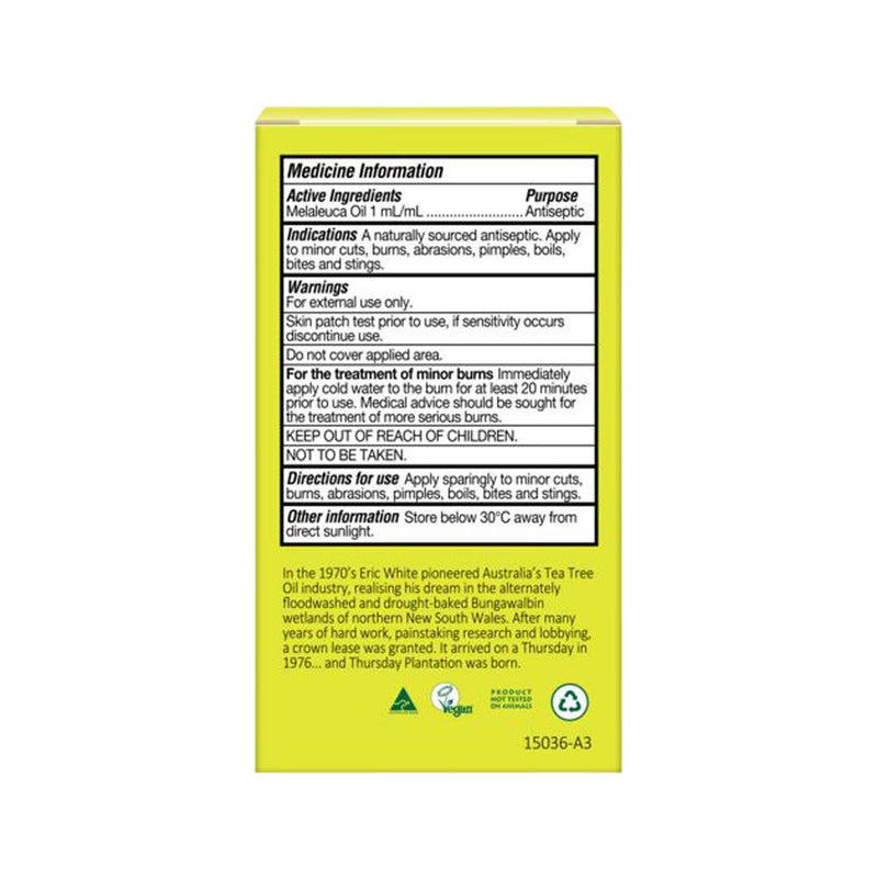 Thursday Plantation Tea Tree Oil 100% Pure 15ml