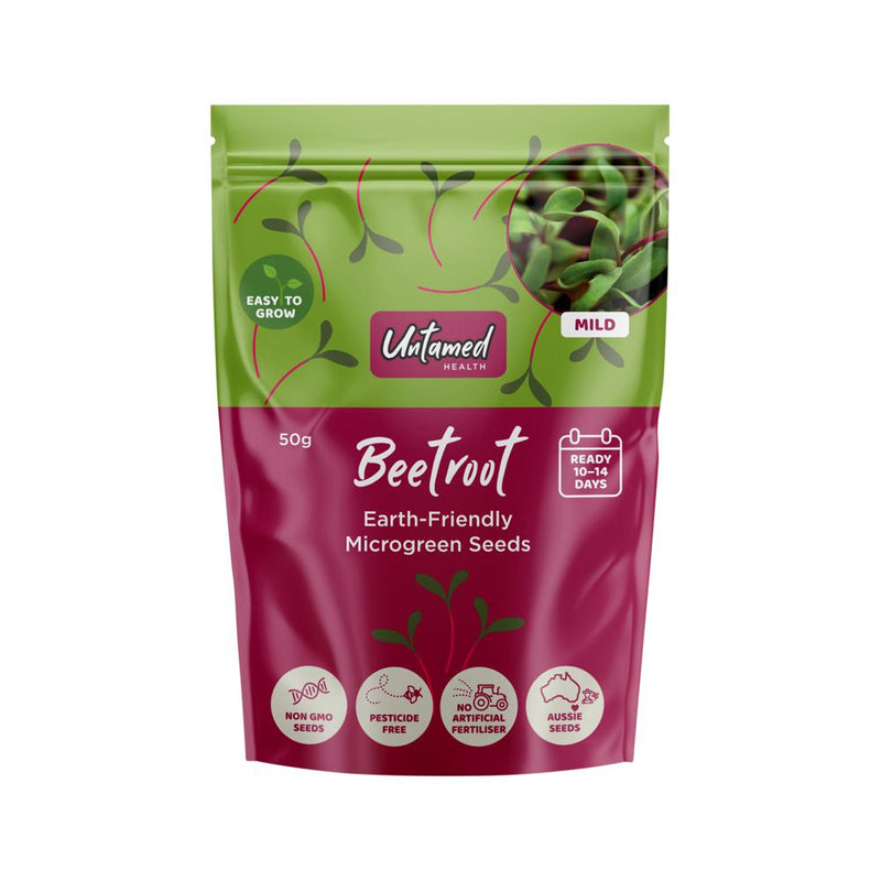 UNTAMED HEALTH MICROGREEN SEEDS BEETROOT 50G