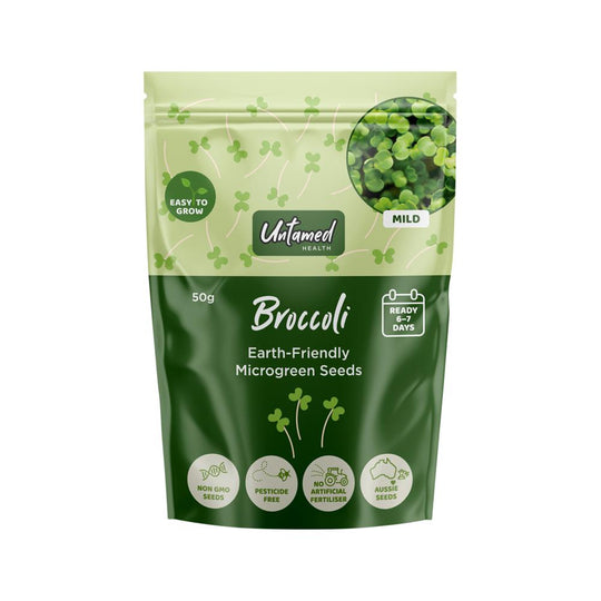 UNTAMED HEALTH MICROGREEN SEEDS BROCCOLI 50G