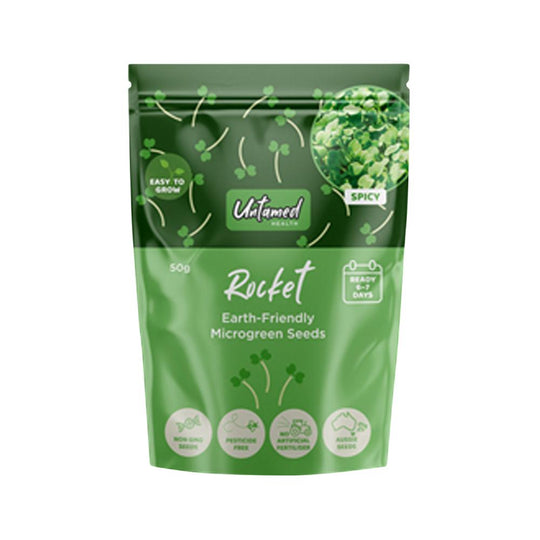 UNTAMED HEALTH MICROGREEN SEEDS ROCKET 50G
