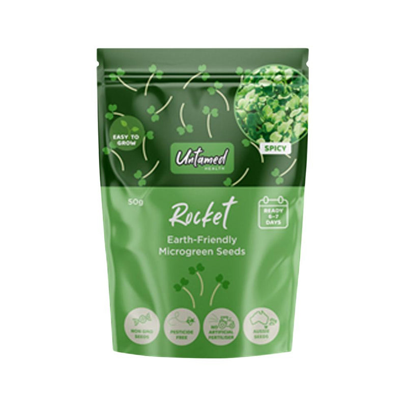 UNTAMED HEALTH MICROGREEN SEEDS ROCKET 50G