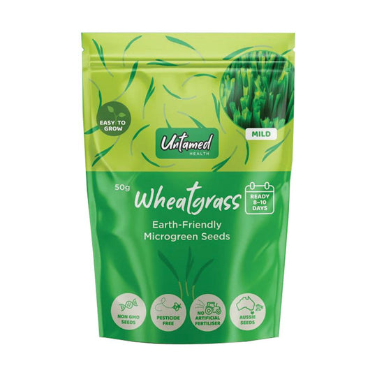 UNTAMED HEALTH MICROGREEN SEEDS WHEATGRASS 50G