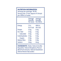 Vital Zing Water Drops (Flavour Enhancer with Stevia) Raspberry 45ml