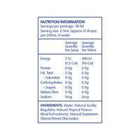 Vital Zing Water Drops (Flavour Enhancer with Stevia) Tropical Fruit 45ml