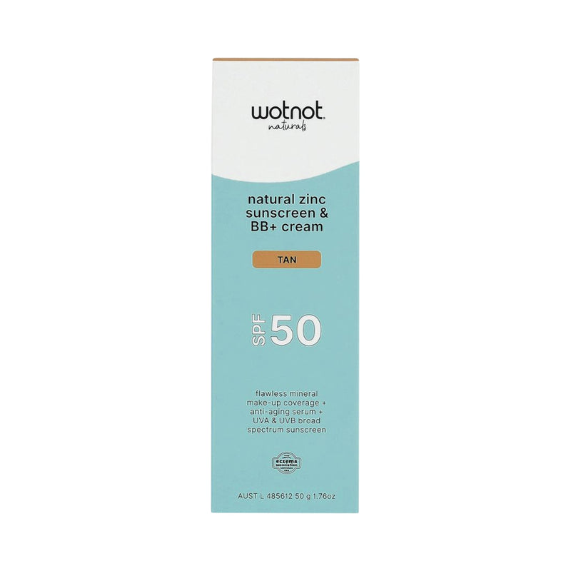 WOTNOT SUNSCREEN & BB+ CREAM SPF50 TAN 50G