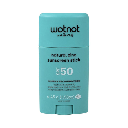 WOTNOT SUNSCREEN STICK NATURAL ZINC SPF50 45G
