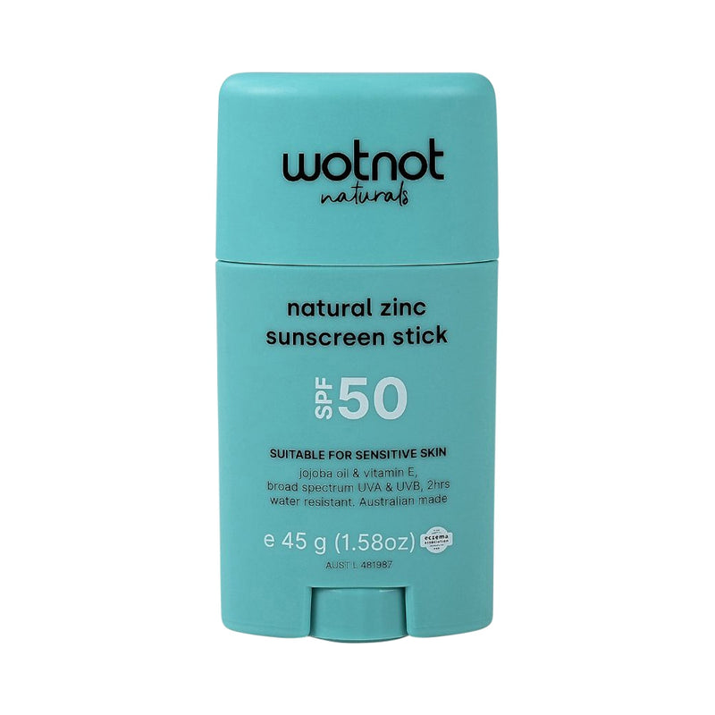 WOTNOT SUNSCREEN STICK NATURAL ZINC SPF50 45G