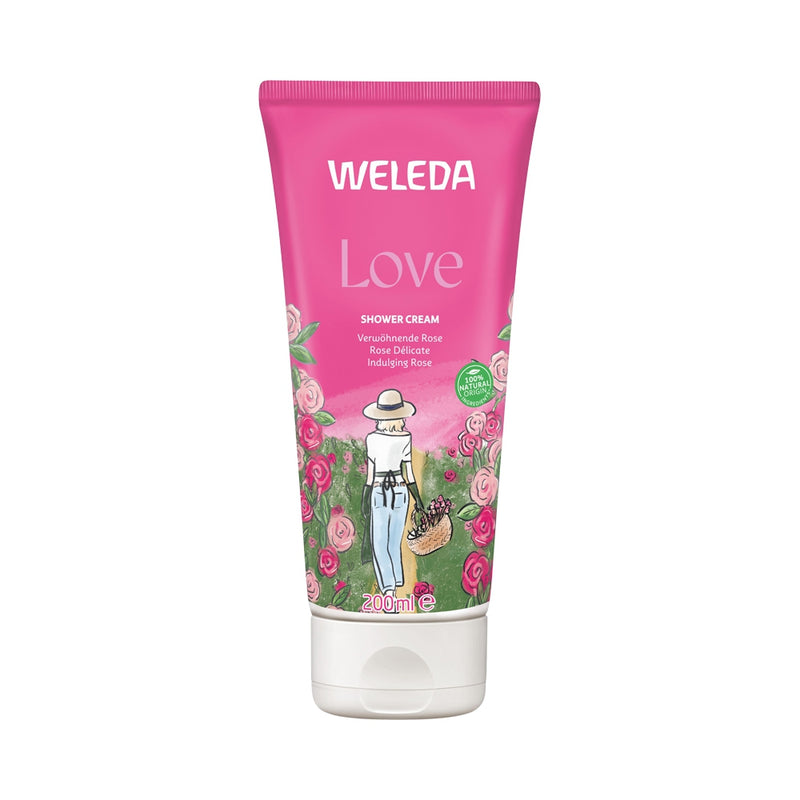 Weleda Aroma Shower Gel Love (Damascena Rose + Jasmine + Ylang Ylang) 200ml