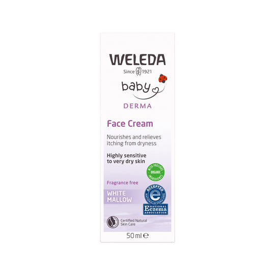 Weleda Baby Derma Face Cream White Mallow (Fragrance Free) 50ml