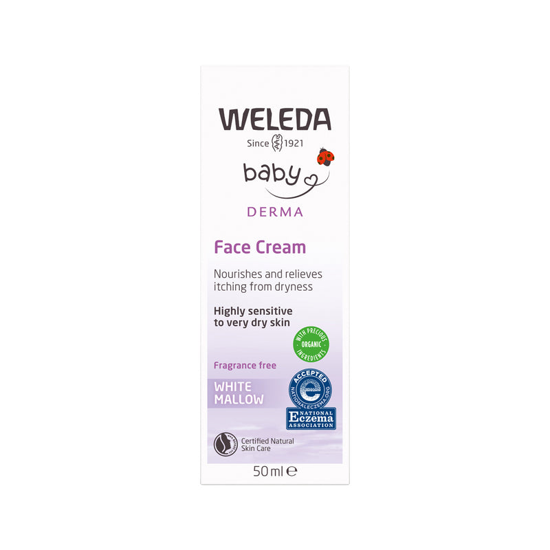 Weleda Baby Derma Face Cream White Mallow (Fragrance Free) 50ml