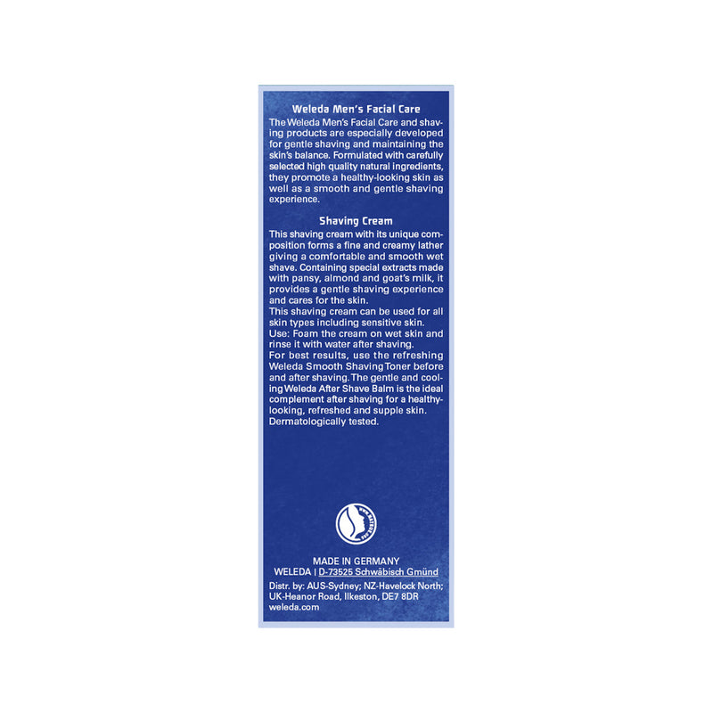 Weleda For Men Shaving Cream (All Skin Types) 75ml