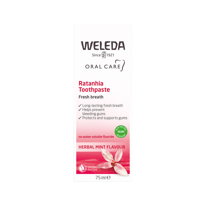Weleda Oral Care Toothpaste Ratanhia (Herbal Mint Flavour) 75ml