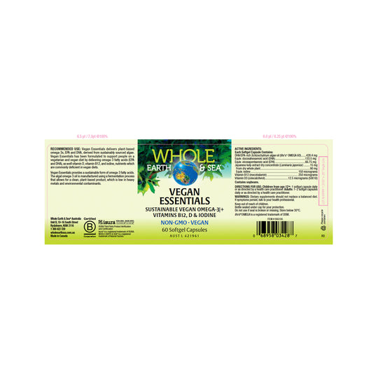 Whole Earth & Sea Vegan Essentials 60c