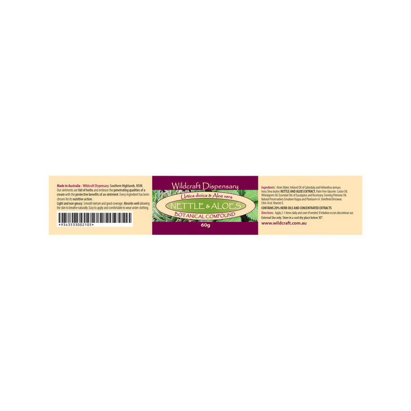 Wildcraft Dispensary Nettle & Aloes Herbal Ointment 60g SELL THROUGH NEW SKU 2964250