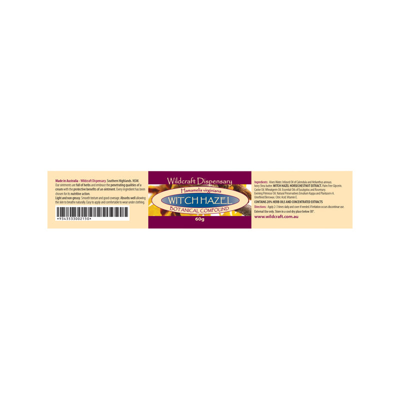 Wildcraft Dispensary Witch Hazel Herbal Ointment 60g SELL THROUGH NEW SKU 2964276