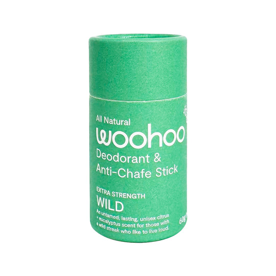 Woohoo Deodorant & Anti-Chafe Stick Wild (Ultra Strength Unisex) 60g