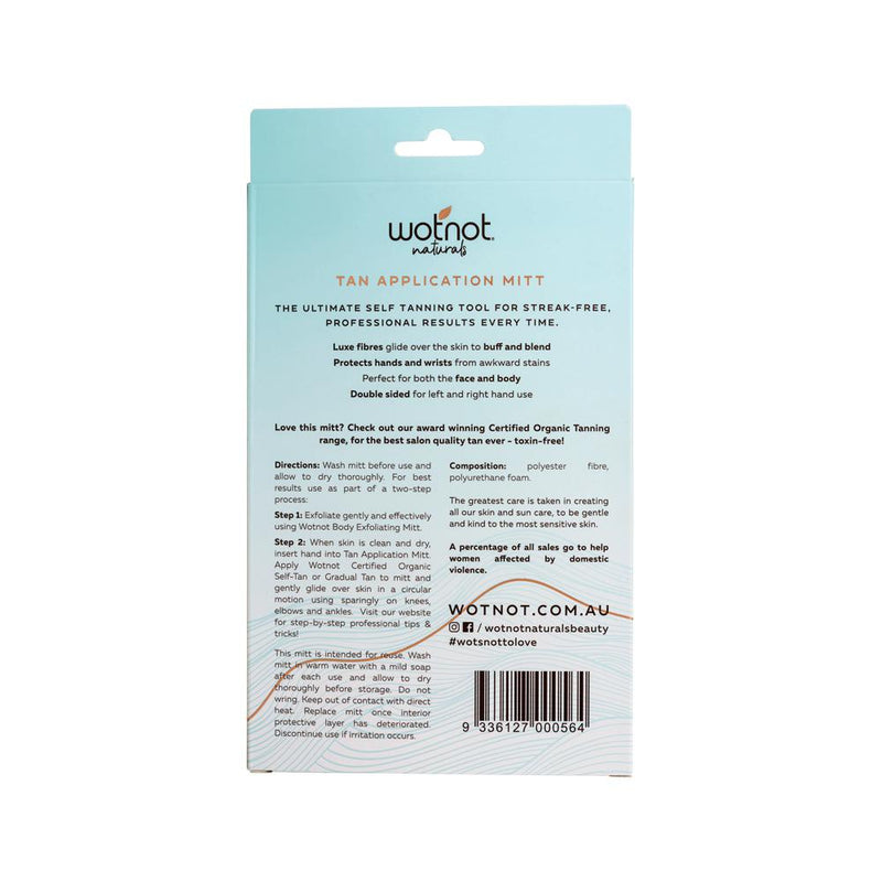 Wotnot Naturals Glow Tan Application Mitt (Luxurious Mitt for Flawless Tanning)