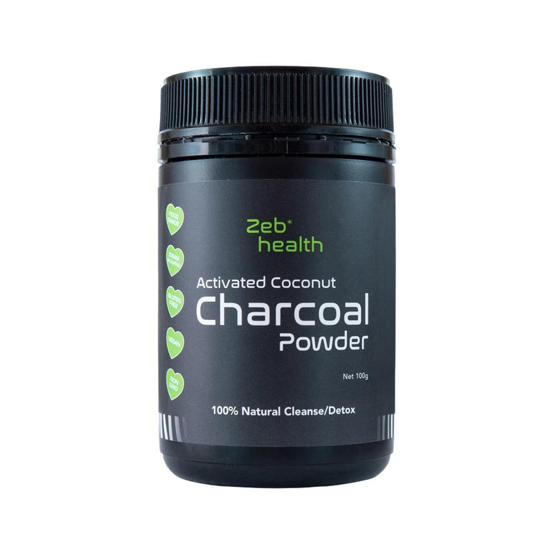 ZEB HEALTH ACTIVATED COCONUT CHARCOAL POWDER 100G