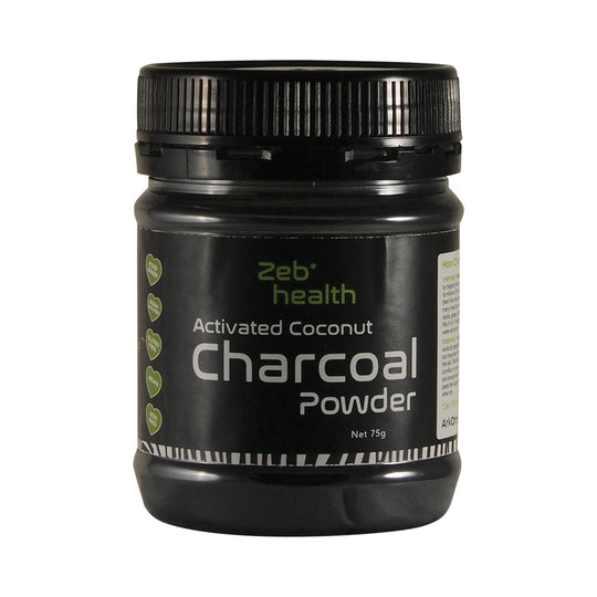 ZEB HEALTH ACTIVATED COCONUT CHARCOAL POWDER 75G
