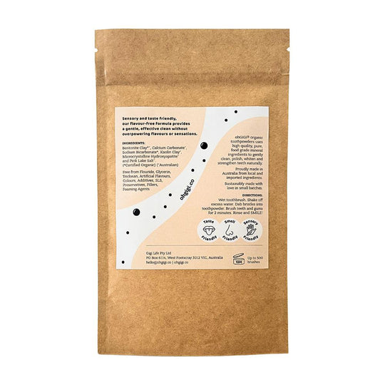 OHGIGI TOOTH POWDER + HYDROXYAPATITE FLAVOUR-FREE BRUSH REFILL 100G