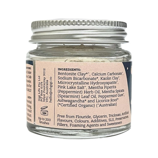 OHGIGI TOOTH POWDER + HYDROXYAPATITE MINTY BRUSH 40G