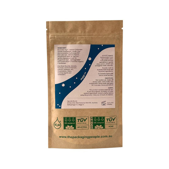 OHGIGI TOOTH POWDER + HYDROXYAPATITE MINTY BRUSH REFILL 100G